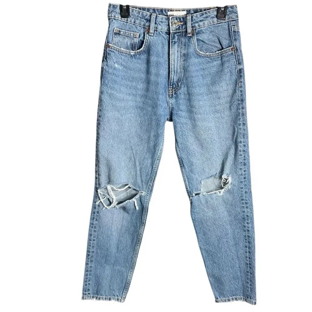 Zara High Waist Mom Jeans Size 6